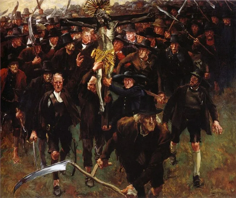 Albin Egger-Lienz Das Kreuz The Cross.webp