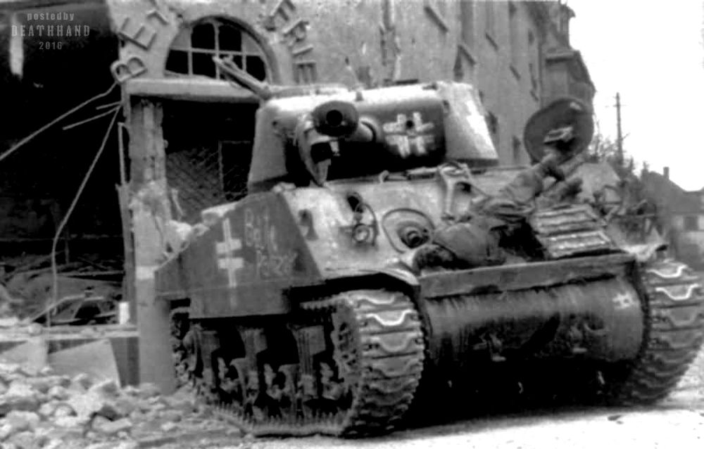 American M4A3  Sherman captured and pressed into service by the German army.jpg