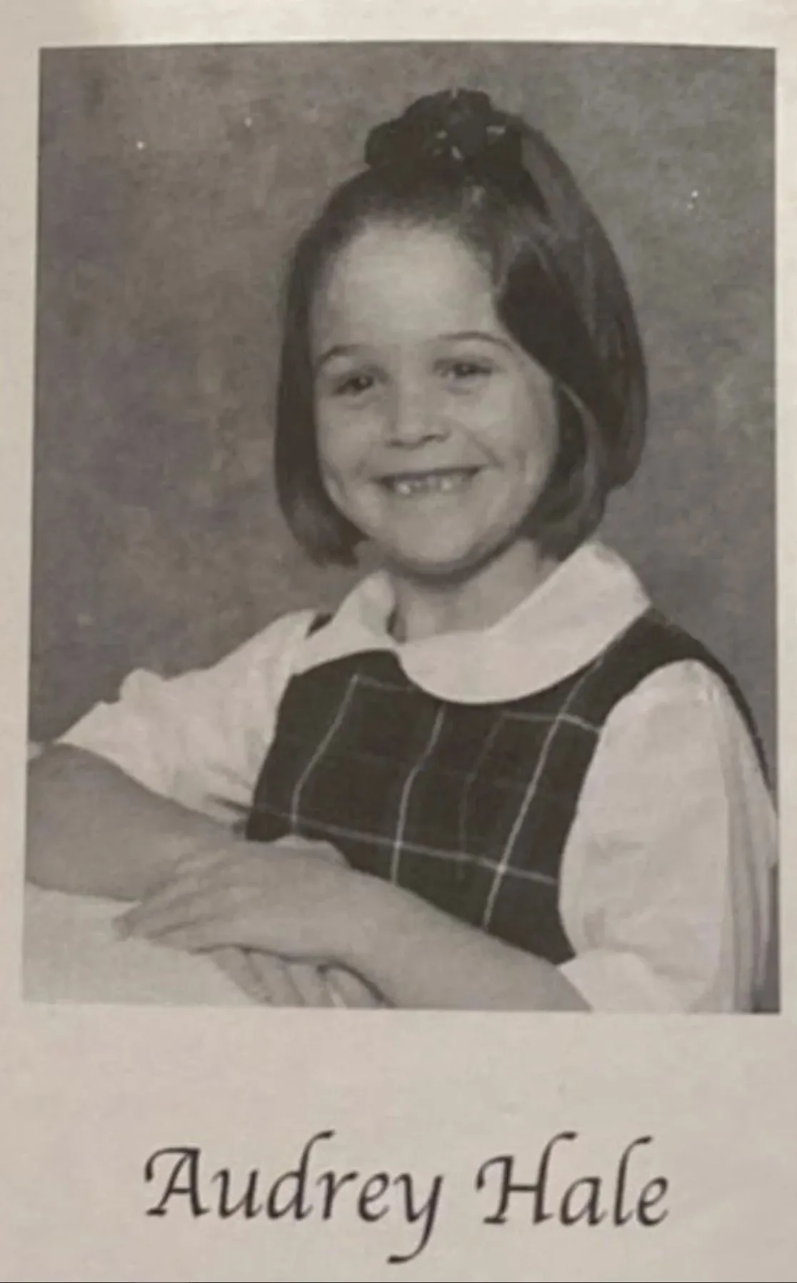 Audrey Hale as a girl in a 2003 yearbook.jpg