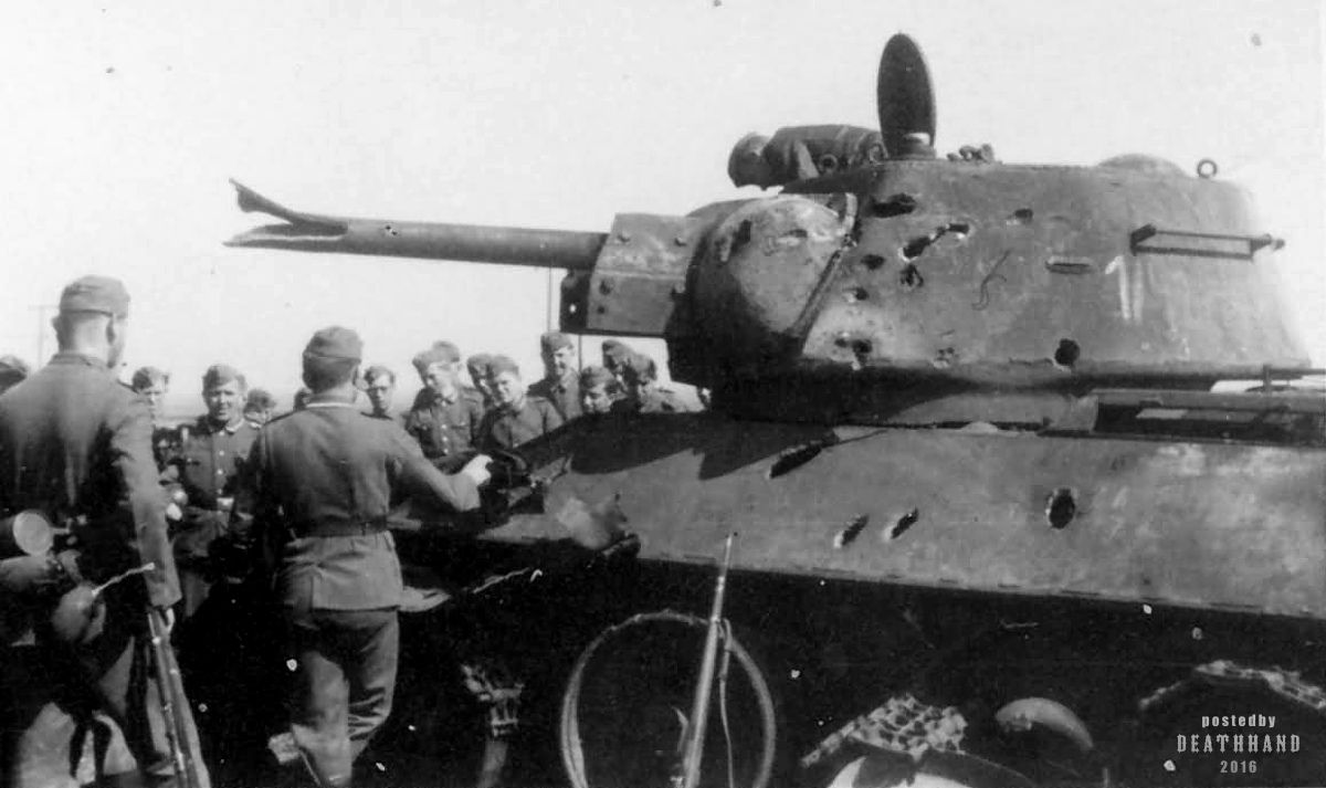 destroyed Soviet T-34 tank.jpg