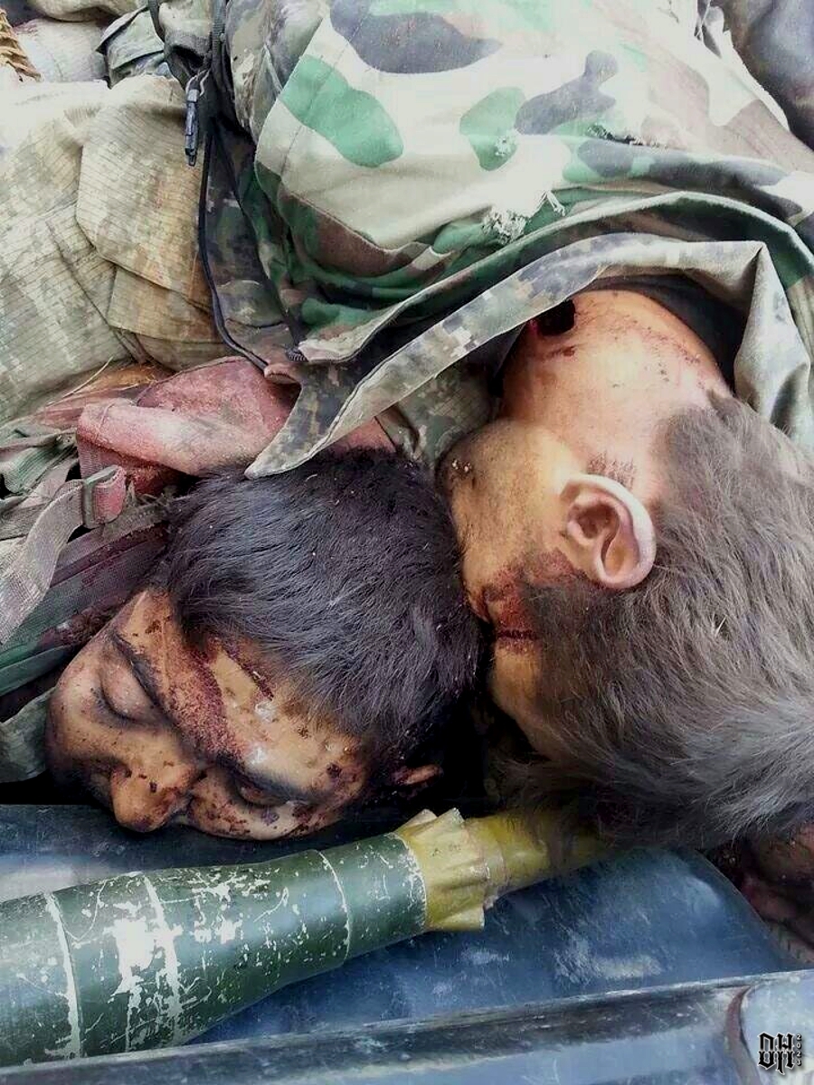 DH - Kurdish fighters killed attacking ISIS held village 5 - Ras-Al-Ain Syria 2014.jpg