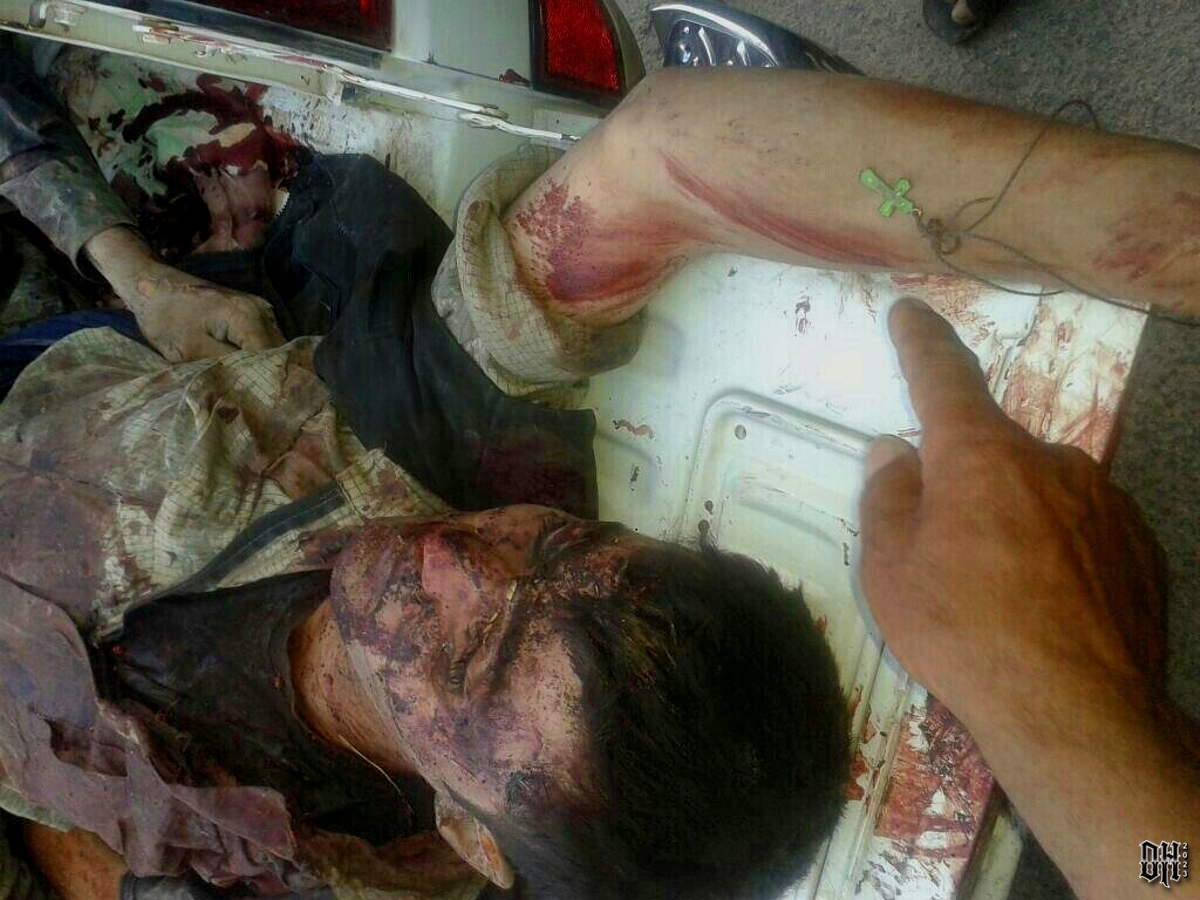 DH - Kurdish fighters killed attacking ISIS held village 7 - Ras-Al-Ain Syria 2014.jpg