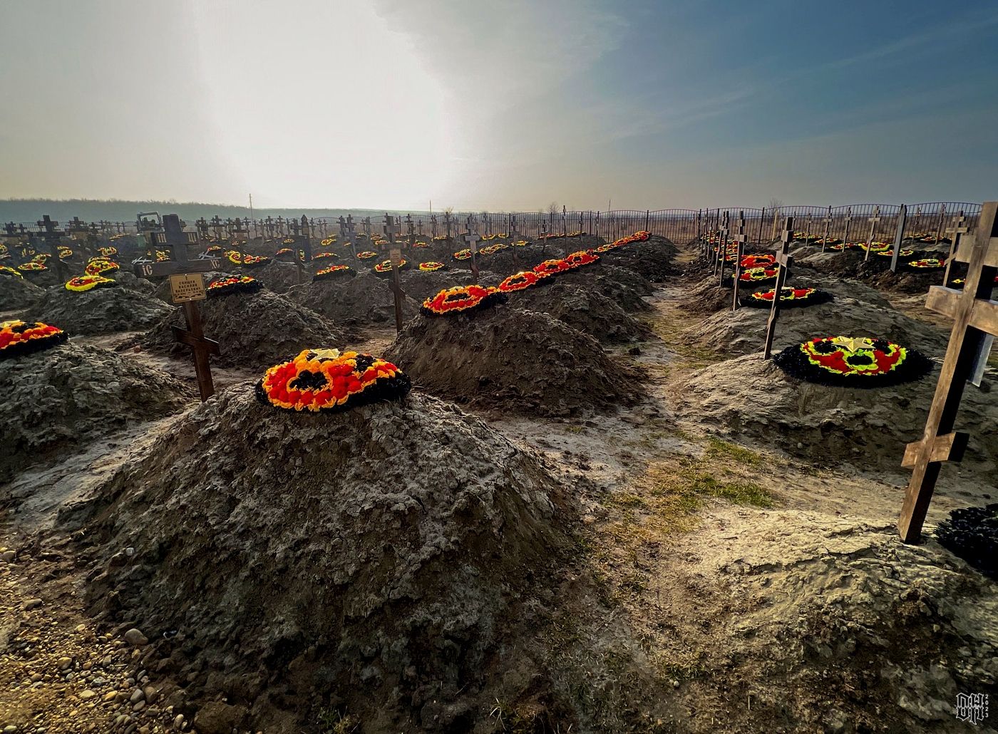 DH - Ukraine~Russia conflict - 1613 - Graves of Russian Wagner mercenary fighters  in a cemete...jpg