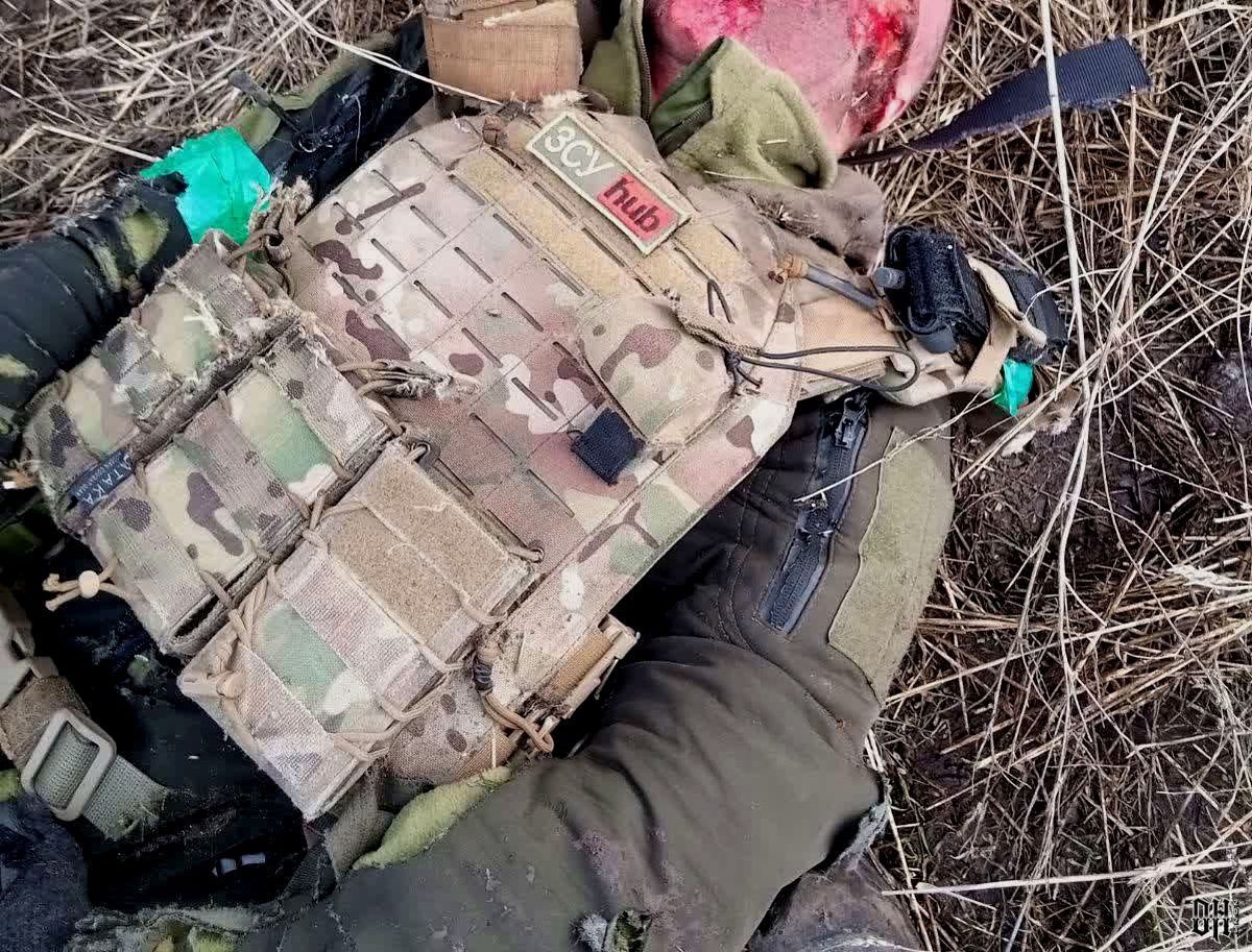 DH - Ukraine~Russia conflict - 1615 - Dead Urainian soldier at village near Artyomovsk - Mar 2...jpg