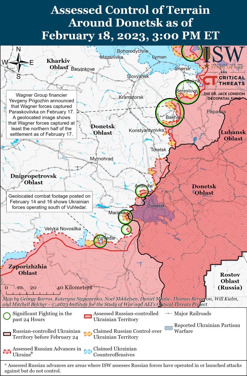 DH - Ukraine~Russia conflict - 1729 - Donetsk region battle map - February 18 2023.jpg