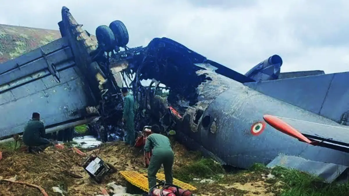 Indian Air Force AN-32 crash 2, June 14 2025.webp
