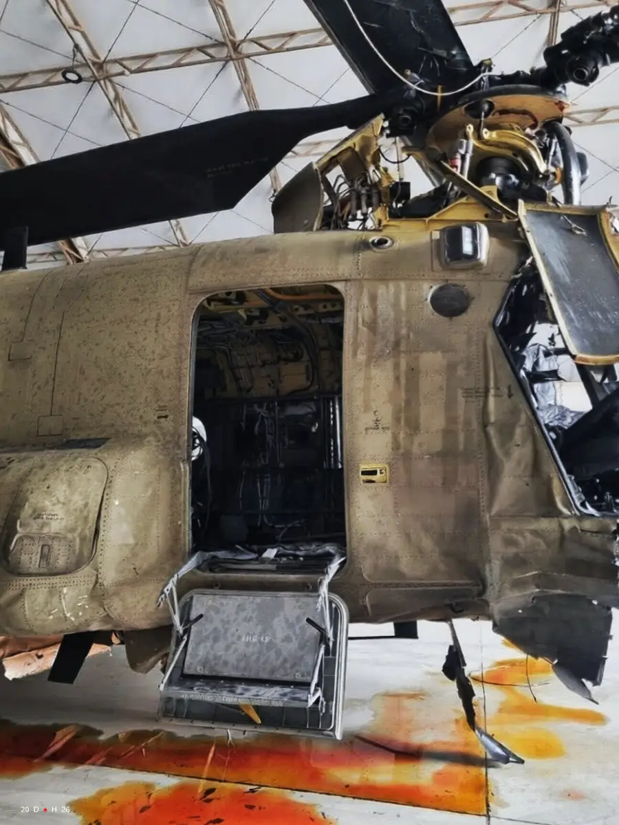 Iranian drone struck a U.S. Boeing CH-47 Chinook 3, Kuwait.webp