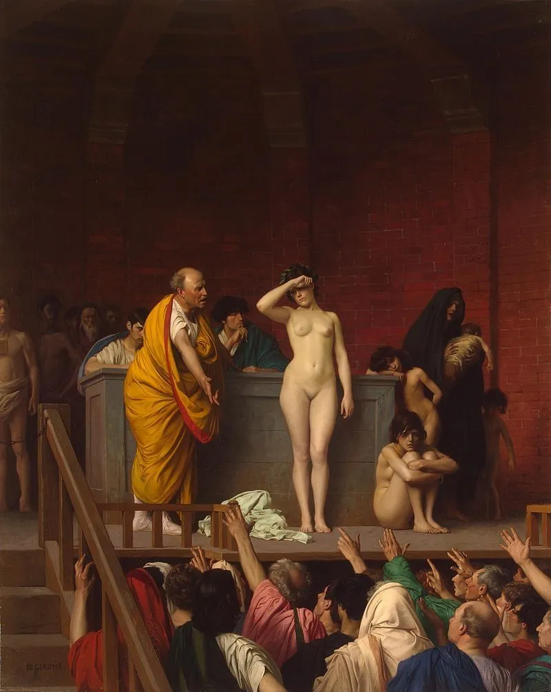 Jean-Léon_Gérôme_-_Slave_Market_in_Rome_-_WGA8652.webp