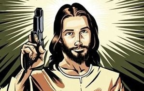 jesus holding pistol.webp