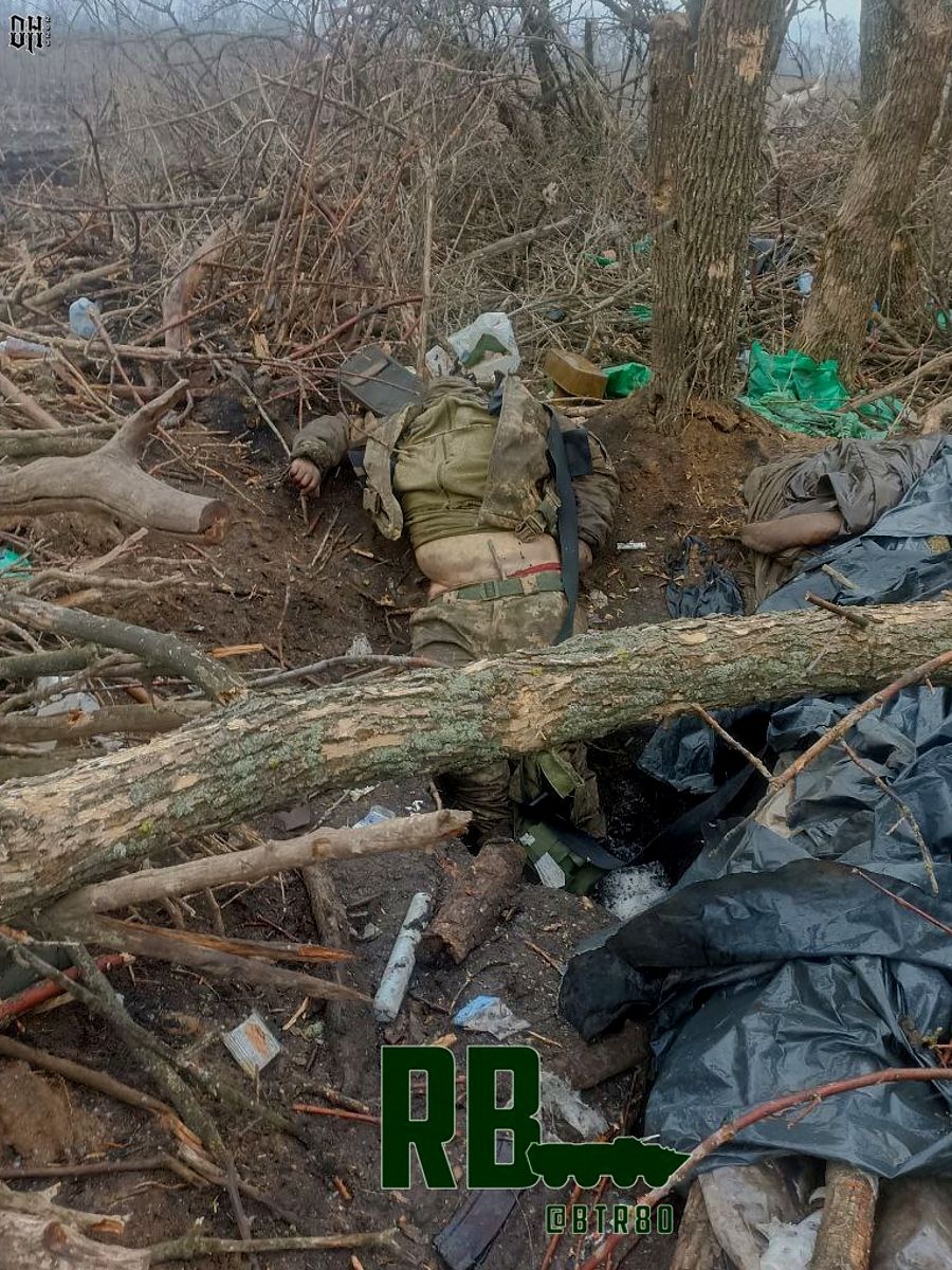 KIA Ukrainian soldier 1- Chervonopopivka - March 2023.jpg