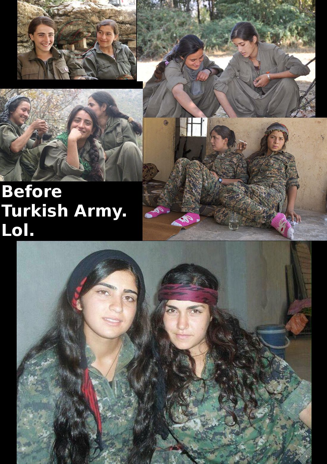 Dead Female PKK YPJ YPG Soldiers Collection Goregrish.