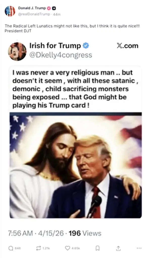 New Trump of him and Jesus, Apr 15 2026.webp