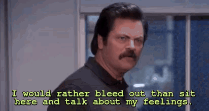 ron-swanson-rather-bleed-out.gif