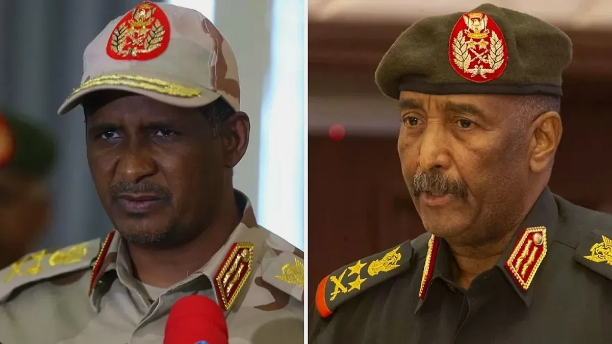 Sudan conflict 1 - the two men battling each other for control - Sudan - Apr 2023.webp