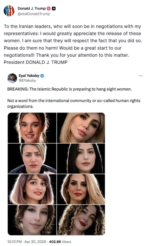 To the Iranian leaders, who will soon be in negotiations with my representative, I would grea...webp