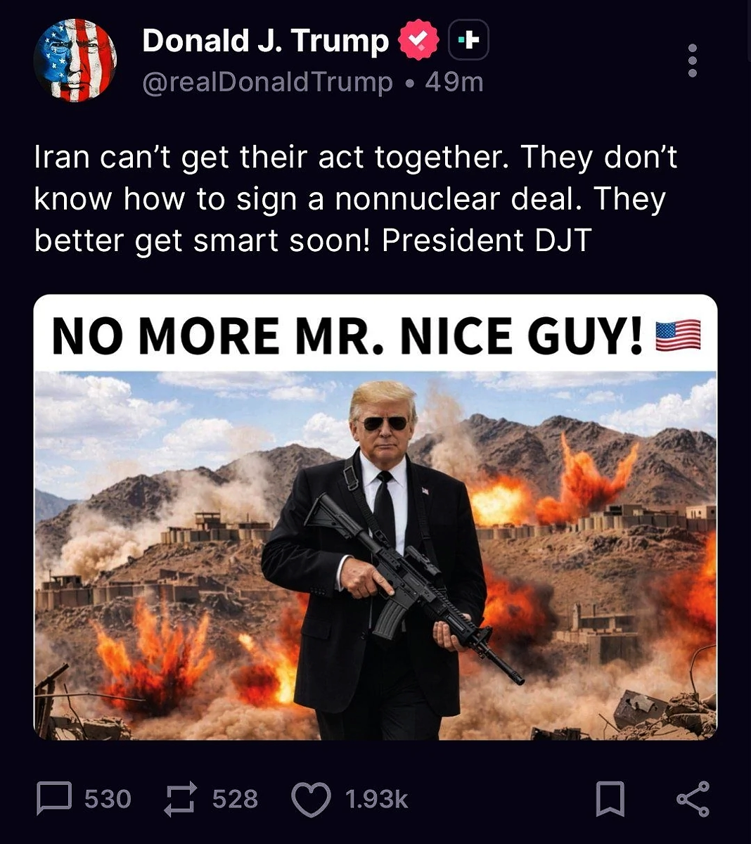 Trump, no more Mr Nice Guy, Apr 29 2026.webp