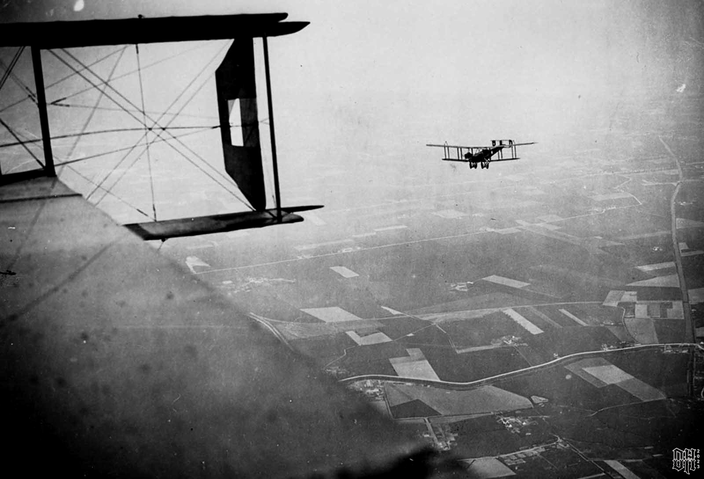 WW1 Planes 4 - British Handley-Page bombers on a mission, Western Front, during World War I.jpg